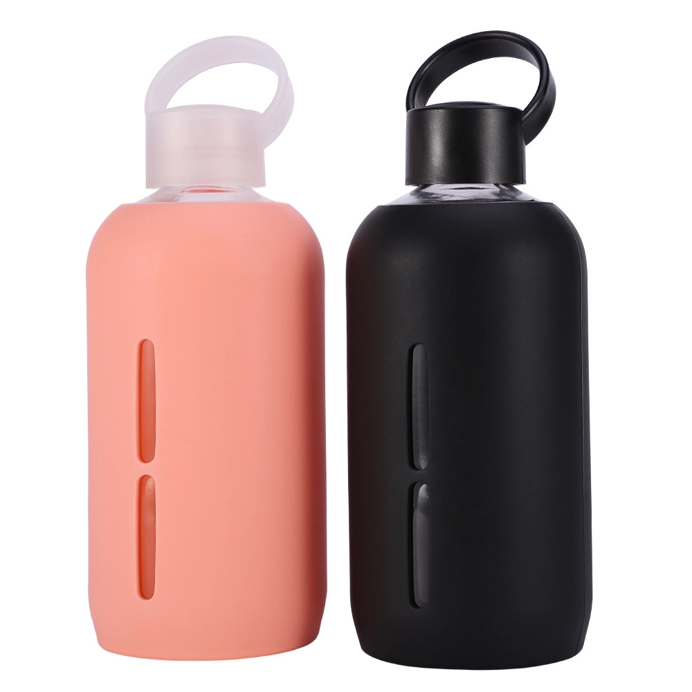 17 oz. Glass milk bottle with silicone sleeve 2