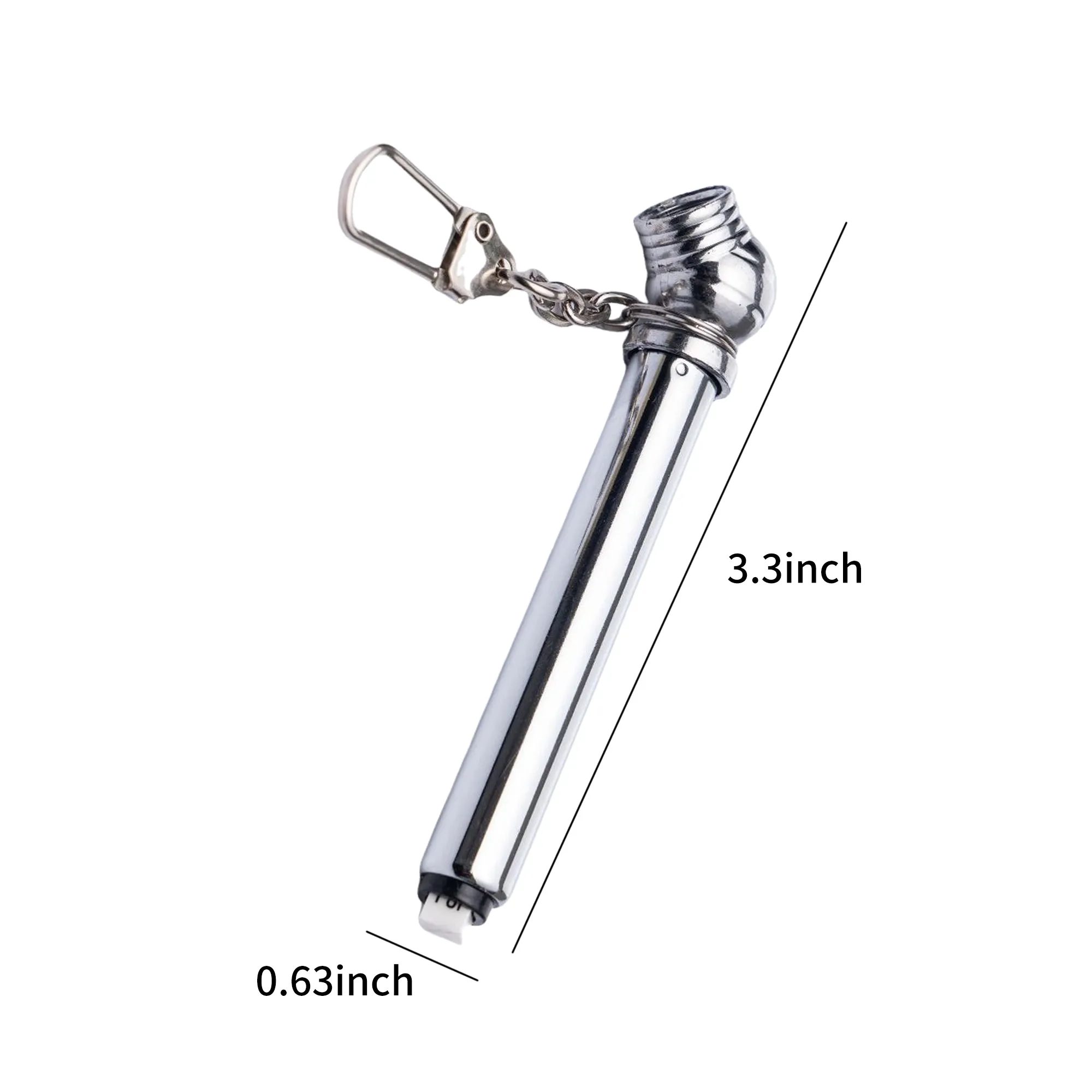 Compact Tire Gauge Keychain Practical for Travel Use 3