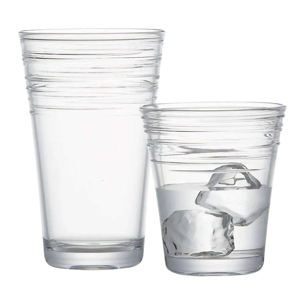 14oz. Acrylic Swirl Double Old-Fashioned Glass 3