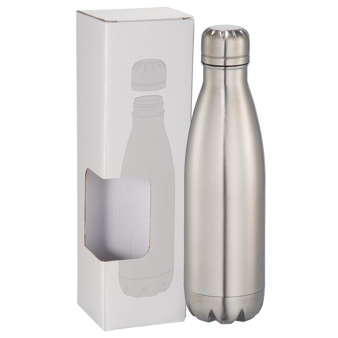 Copper Vacuum Insulated Bottle 17oz w/ Window Box, custom water bottle with logo imprint 3
