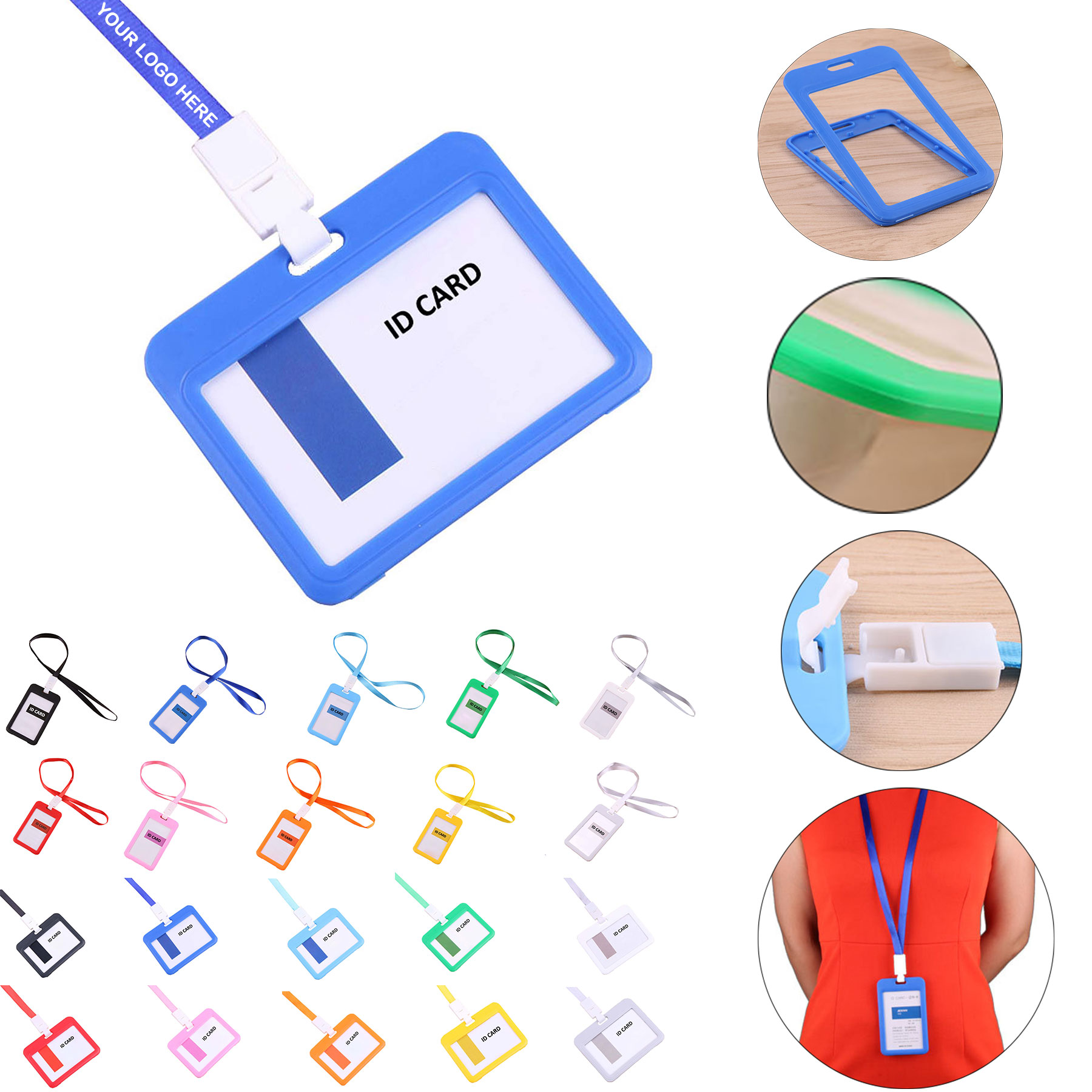 Plastic Badge Holder With Lanyard 2