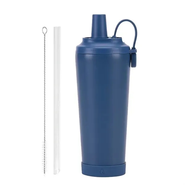 Portable Magnetic Ceramic Liner Straw Cup - 24oz Hand-Held 11