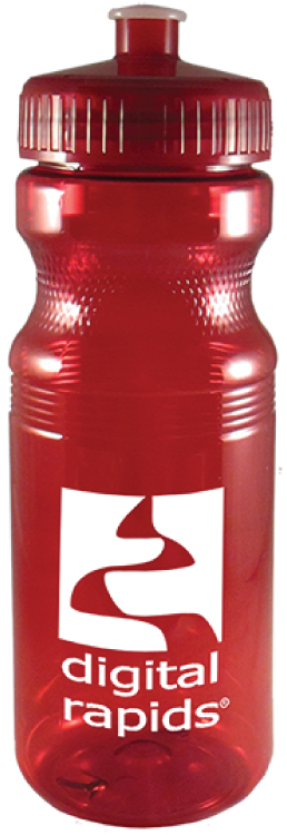 24 oz Eco-Polyclear Bike Bottle - PET Plastic - USA Made 11