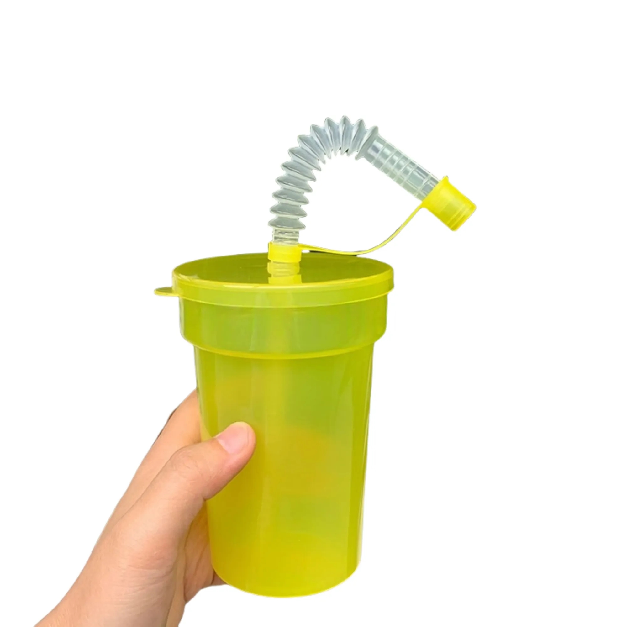 12oz Colored Plastic Straw Cup 4