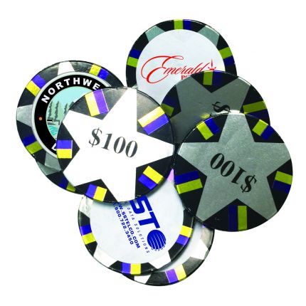 Decorated Milk Chocolate Poker Chips 2