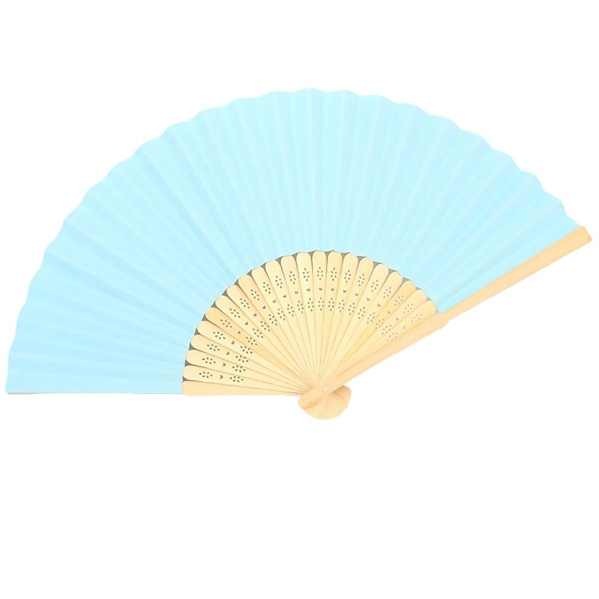 14.96 Inch Paper Fan with Bamboo Frame Lightweight Design 8