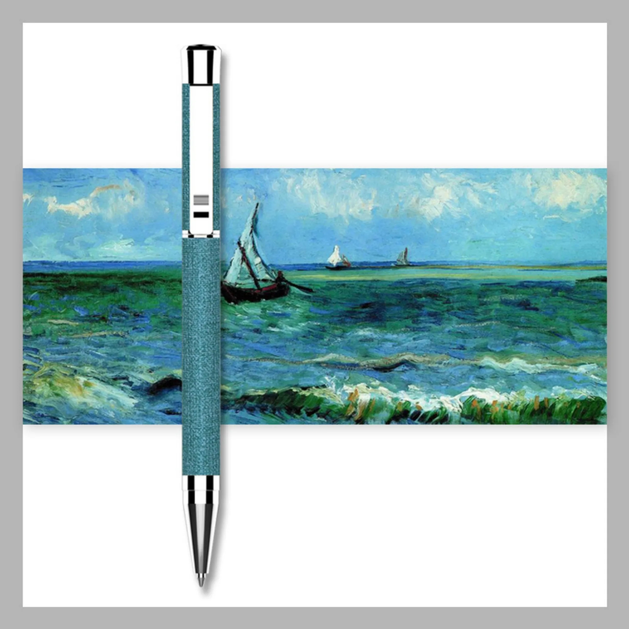 Twist Action PU Leather & Metal Business Pen 6