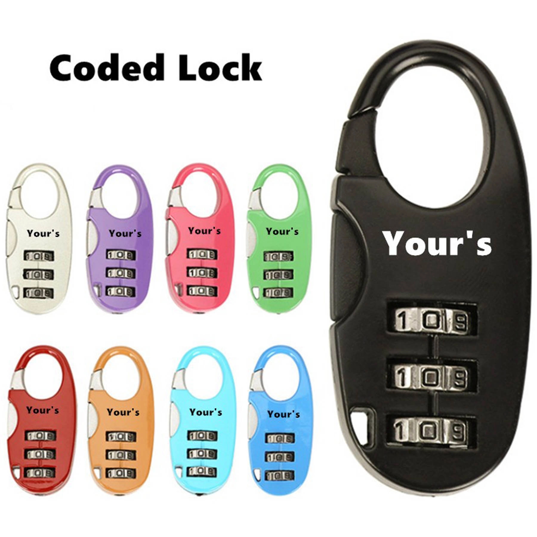 Zinc Alloy Outdoor Travel Digital Password Lock 2