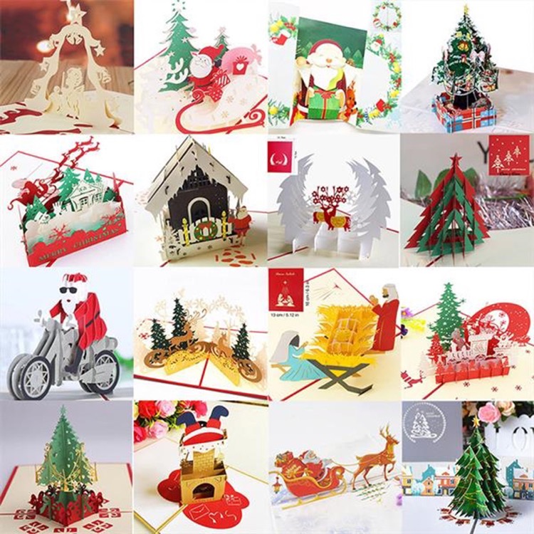3D Christmas Tree Greeting Cards 2