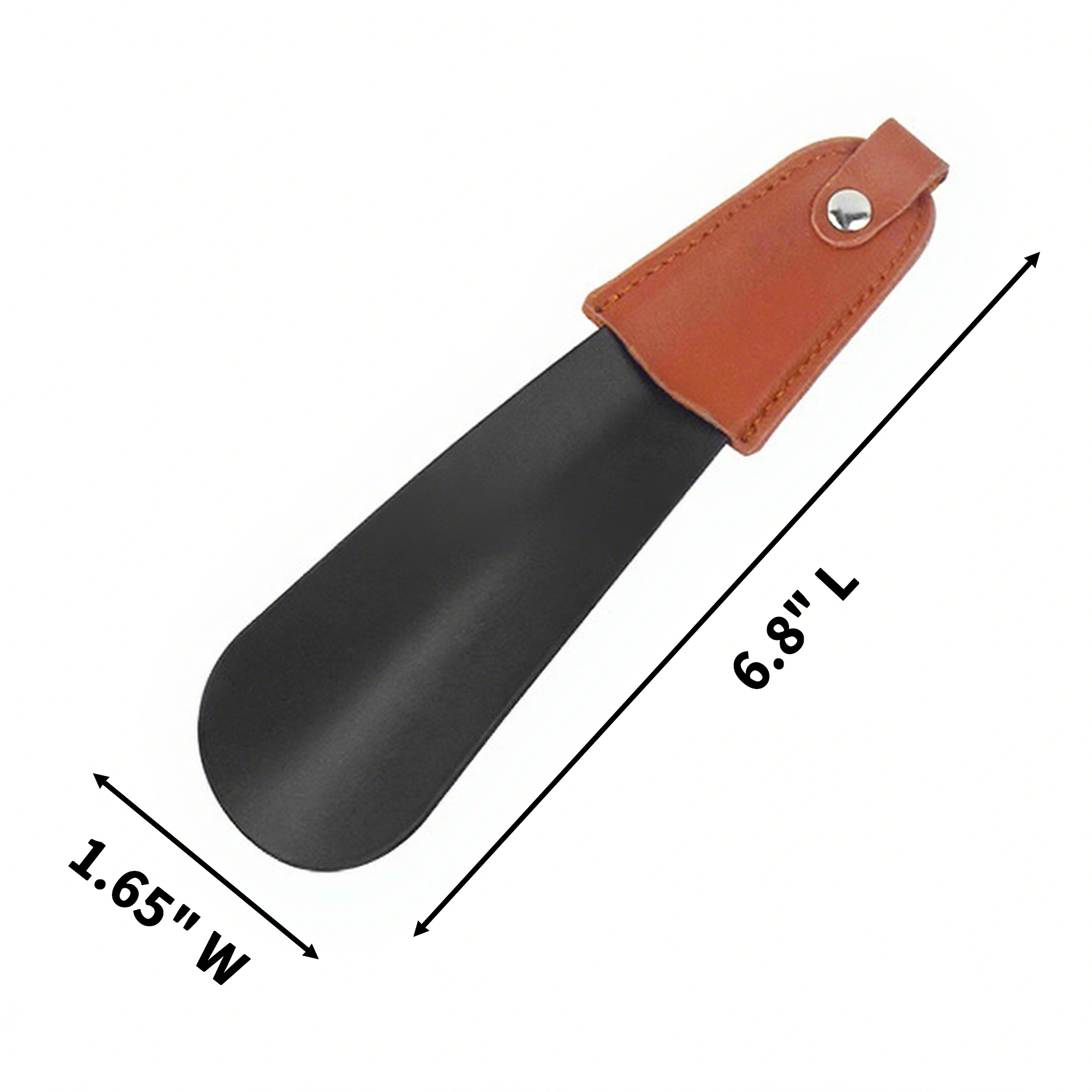Stainless Shoe Horn 6.8" x 1.65" With PU Handle 3