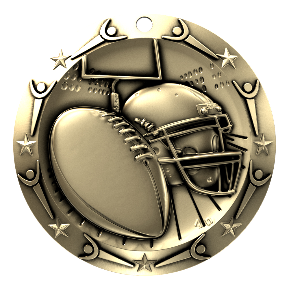 Football World Class Medallion (3") 7