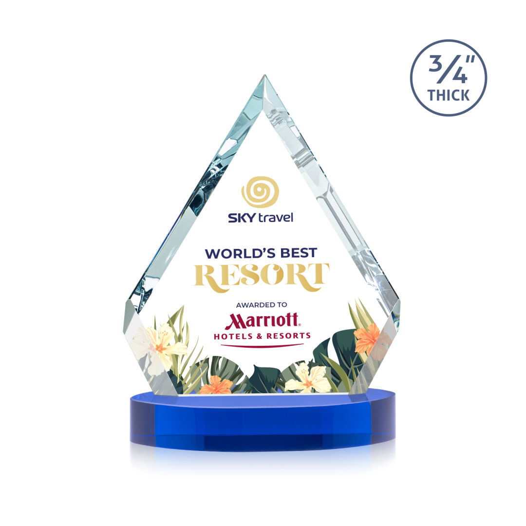 Apex VividPrint™ Award on Alberton Base - Blue 7