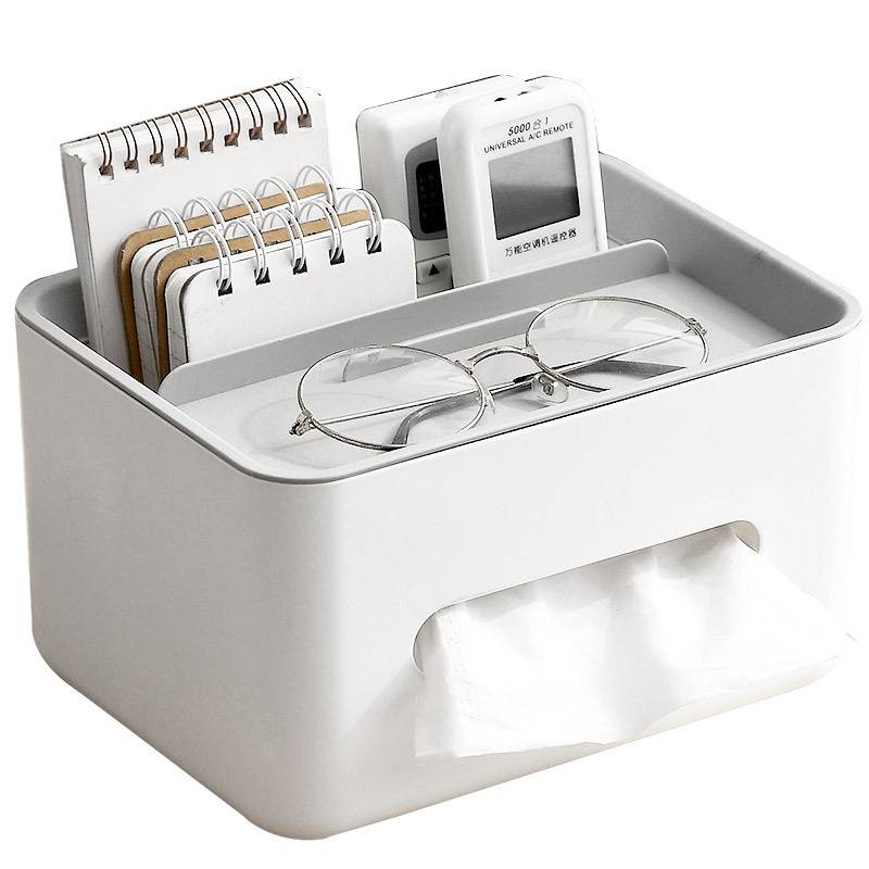 Multifunctional simple home office storage tissue box 5