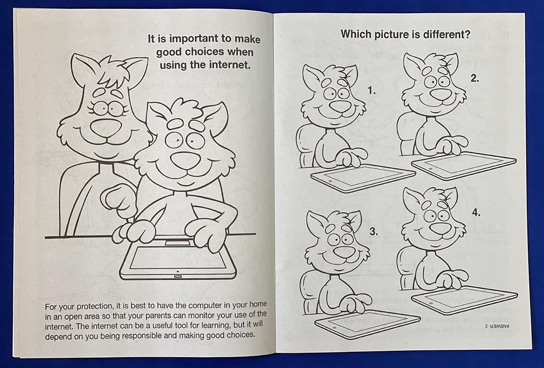 COLORING BOOK - Internet Safety Coloring & Activity Book 4