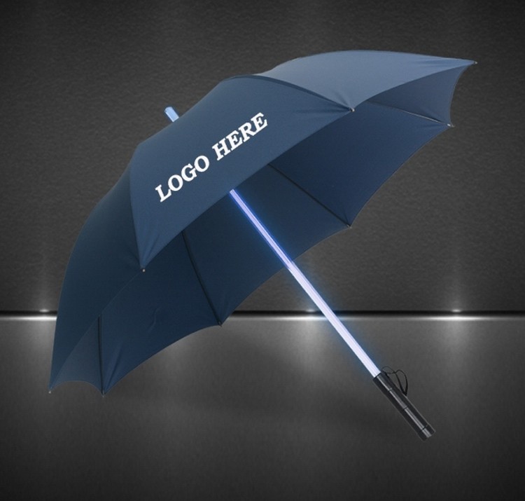 Lighted Shaft Umbrella With Flashlight 2