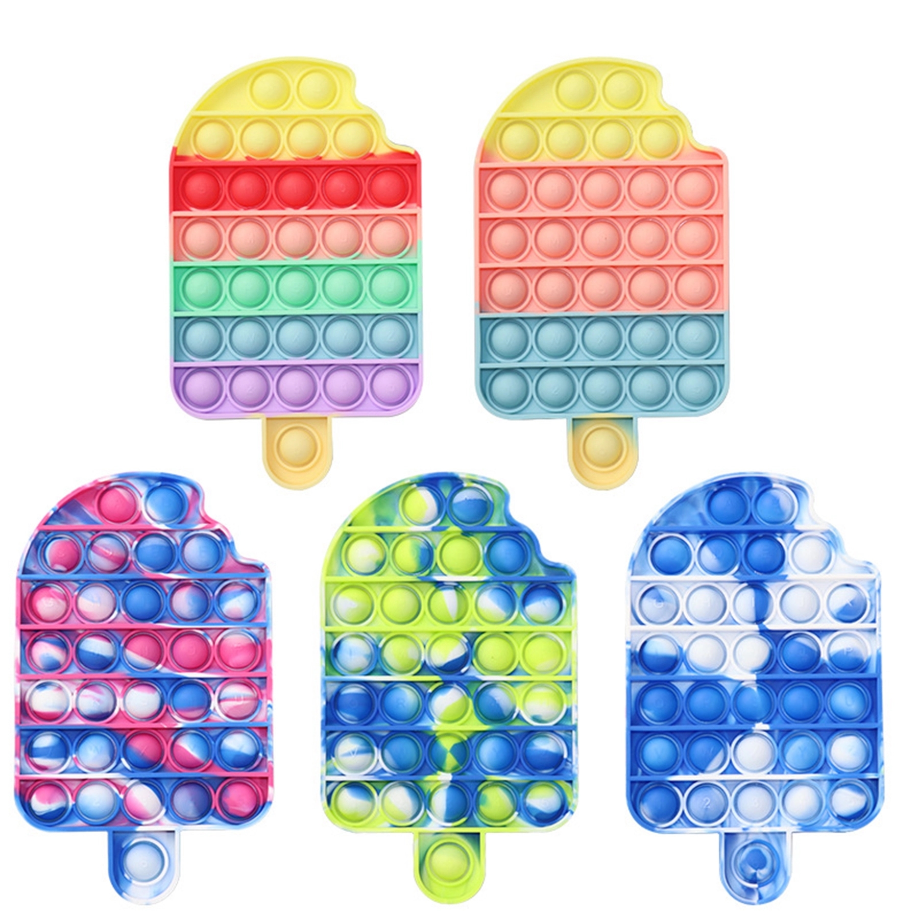 Ice Cream Shape Push Pop Bubble Toy 1