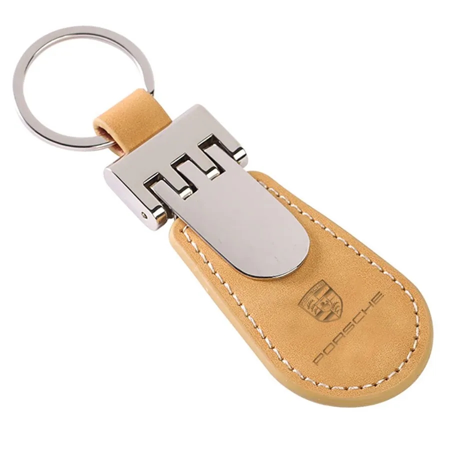 Royalty Tag Leather Keychain 3