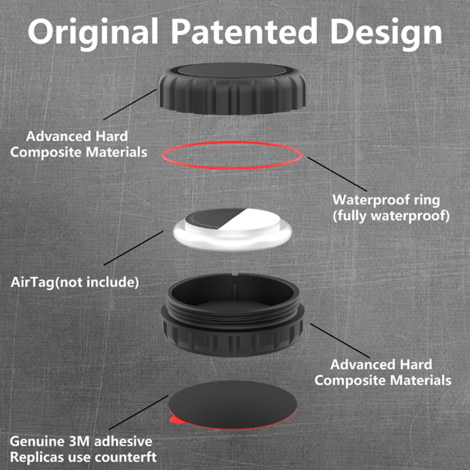 Waterproof Tracker Adhesive Mount 3