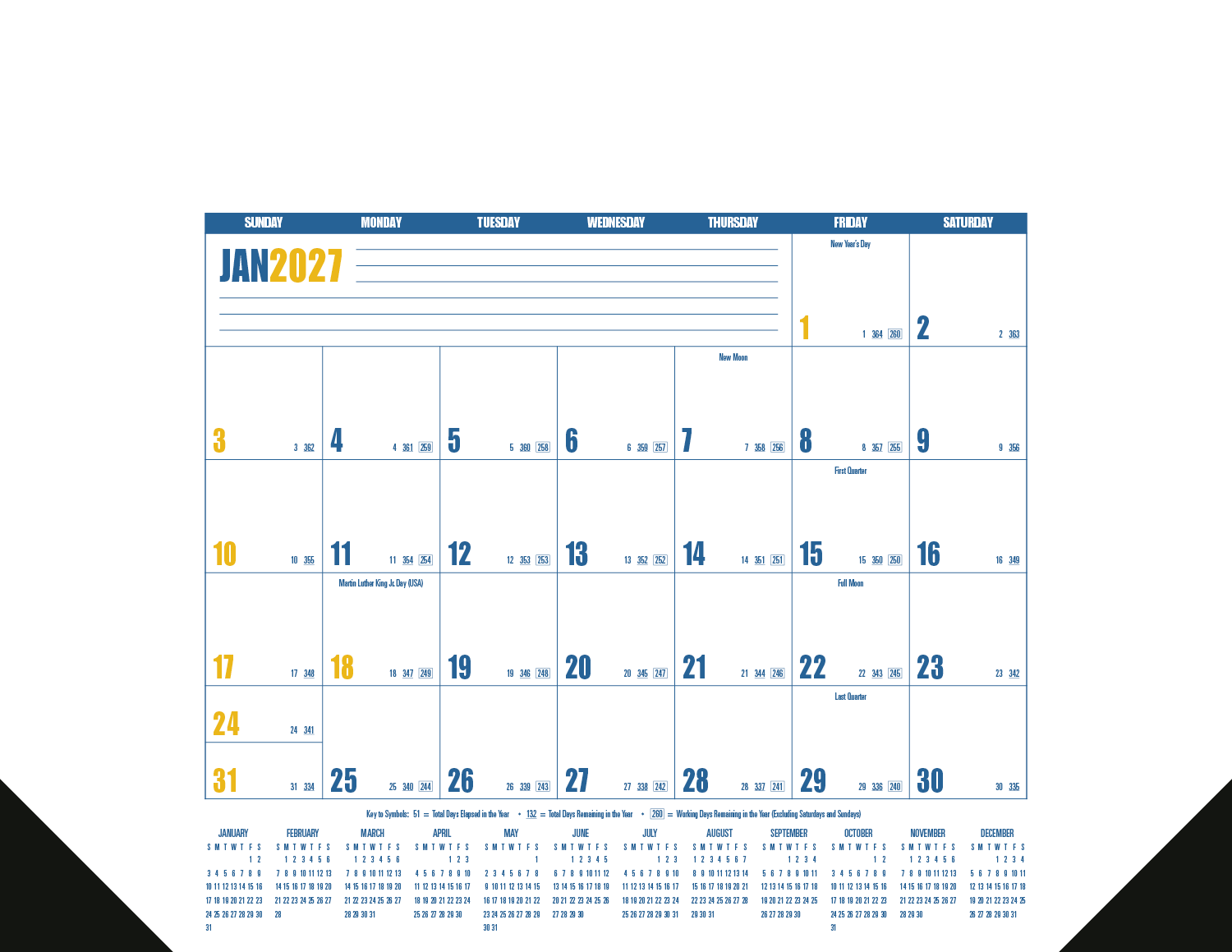 Good Value™ Multi-Color Desk Pad 20