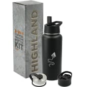 Highland 3-in-1 Copper Vacuum Bottle Kit 32oz 12