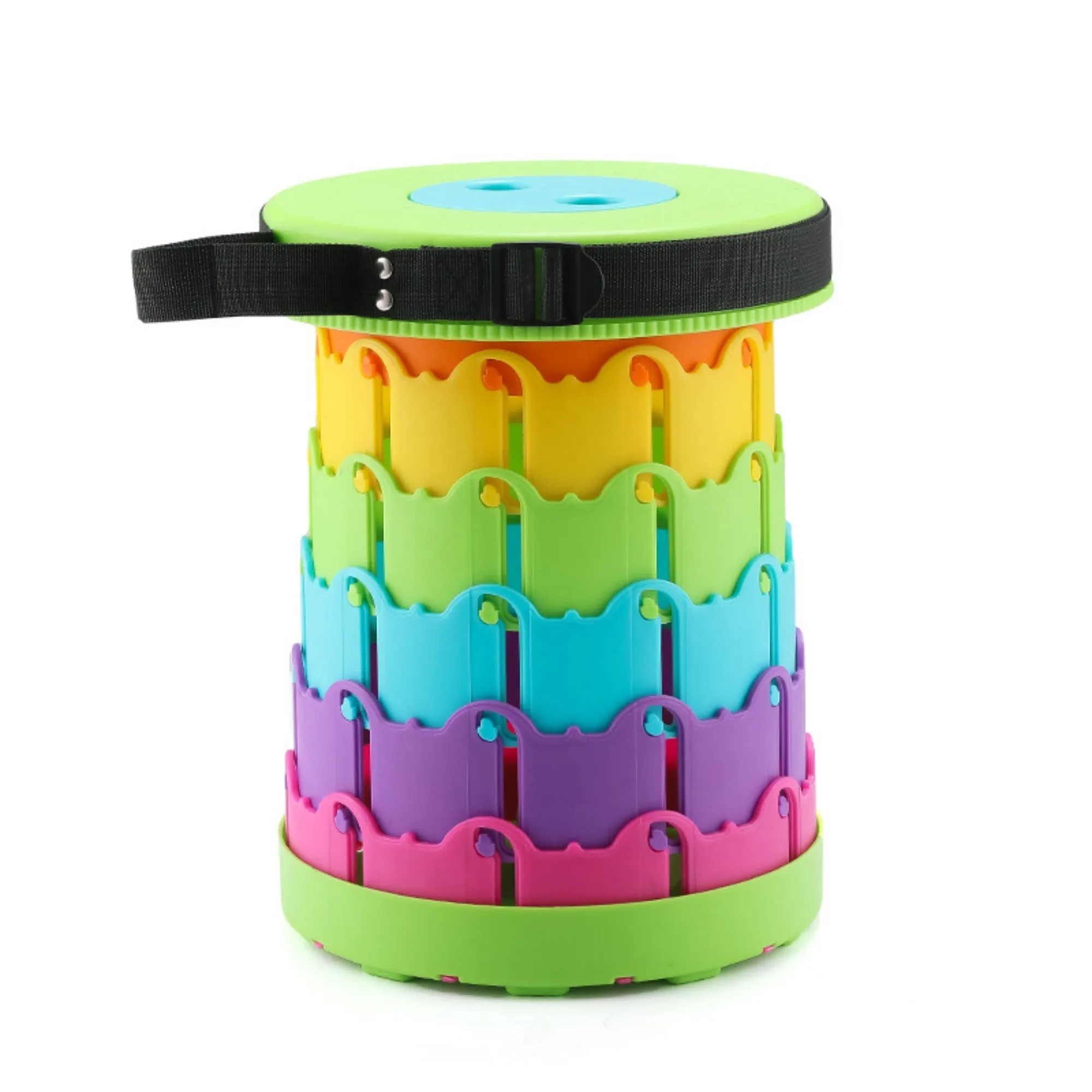 Rainbow Color Portable Telescoping Outdoor Stool 13