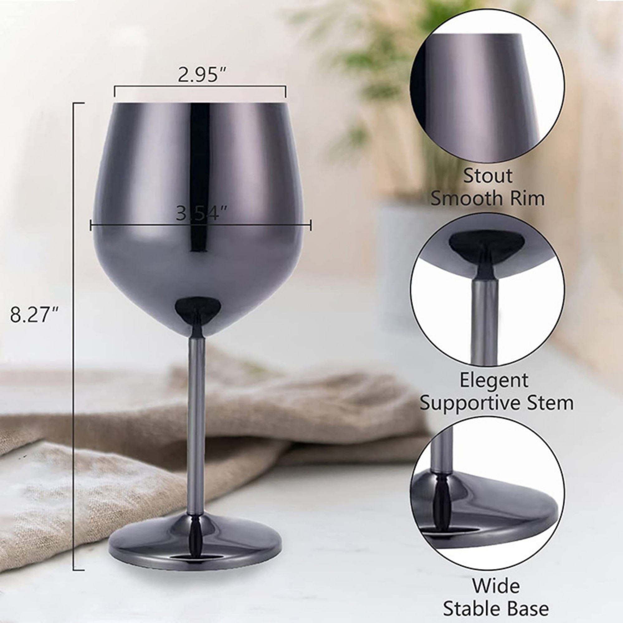 2 Pack 18oz Stainless Steel Wine Cup 4