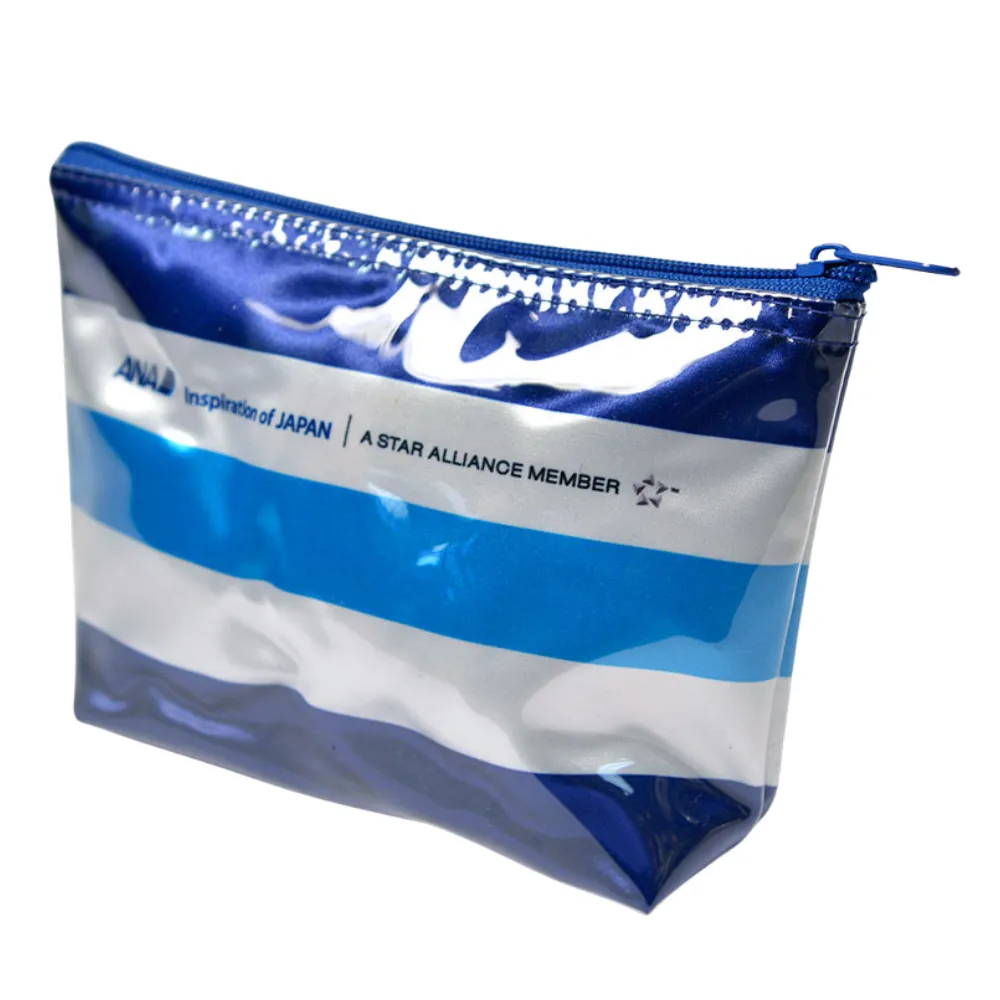 Zippered Pouch with Clear Vinyl Overlay 1