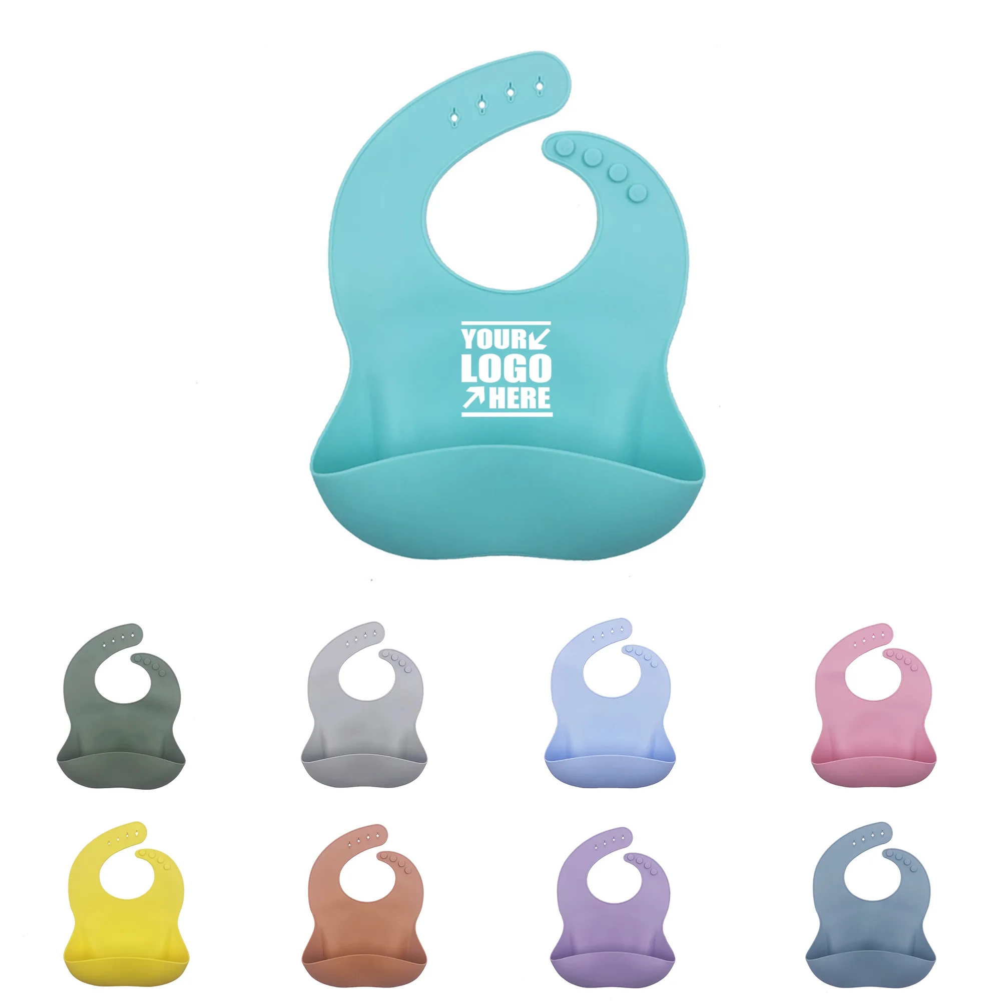 Food Grade Silicone Baby Bibs 1