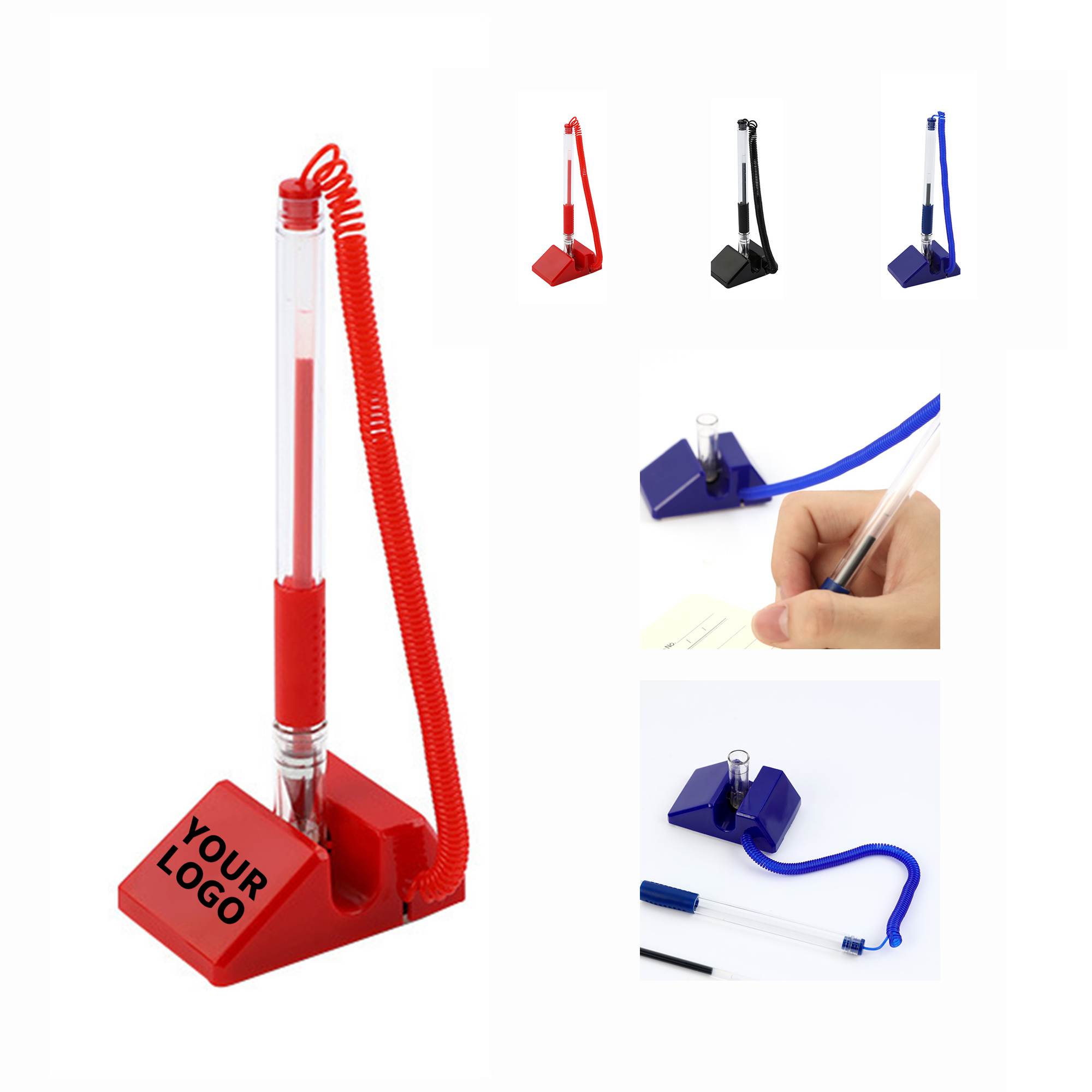 Adhesive Base Counter Pen With Coil Cord 3