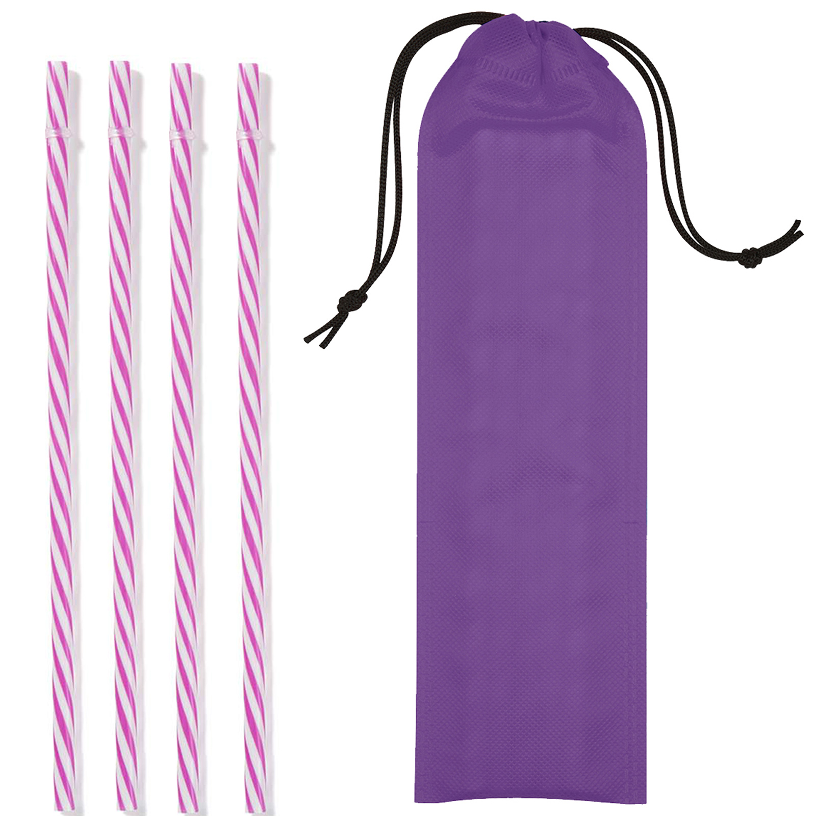 Reusable PP Straw in Drawstring Pouch 7