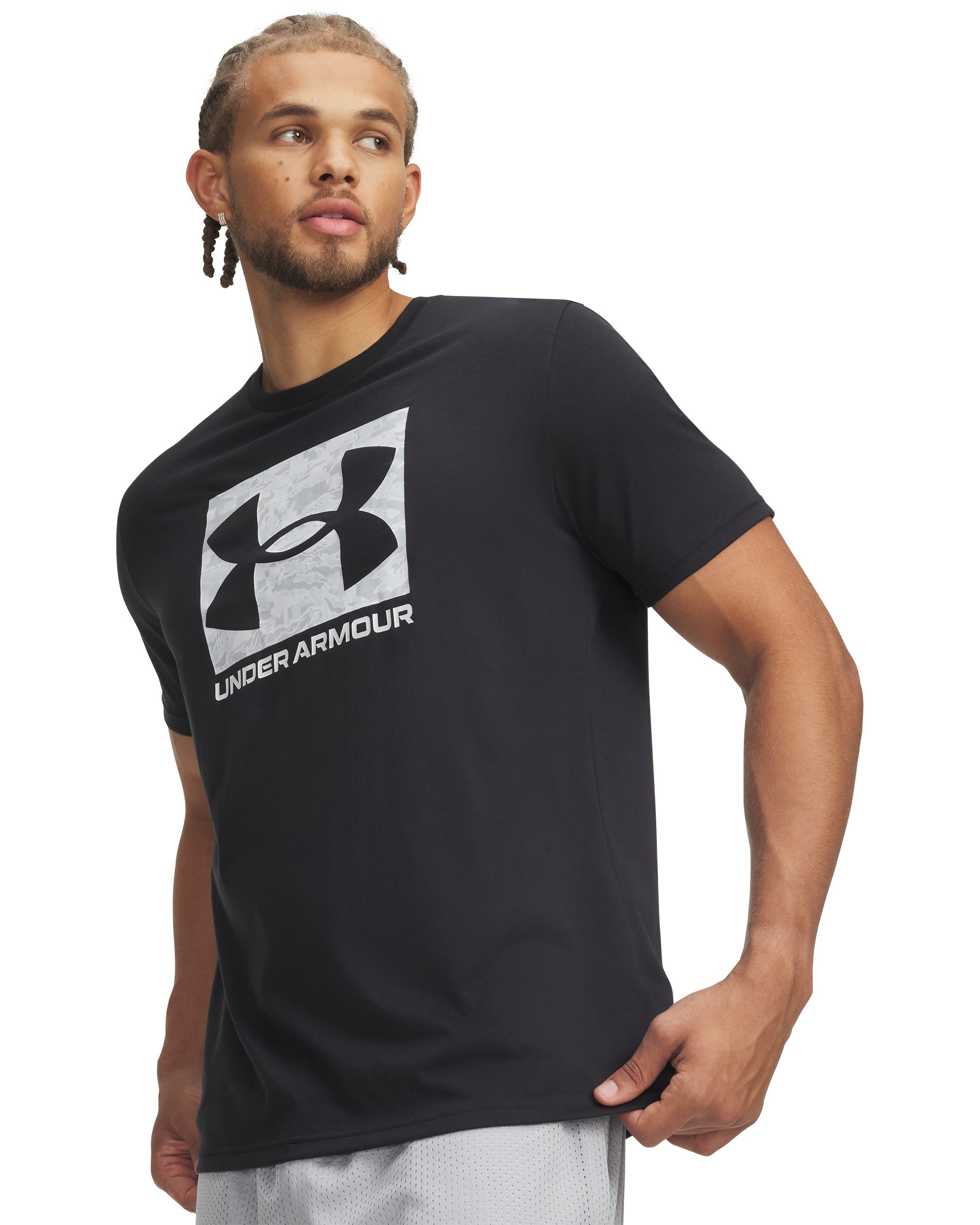 UA ABC Camo Boxed Logo Men's Short Sleeve 11