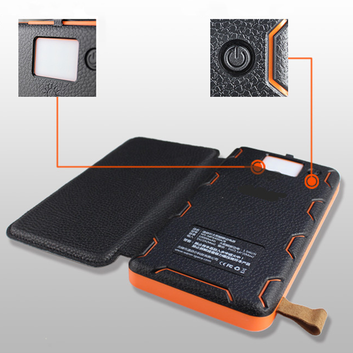 Portable Solar Power Charger 20000 mAH Large Capacity 2