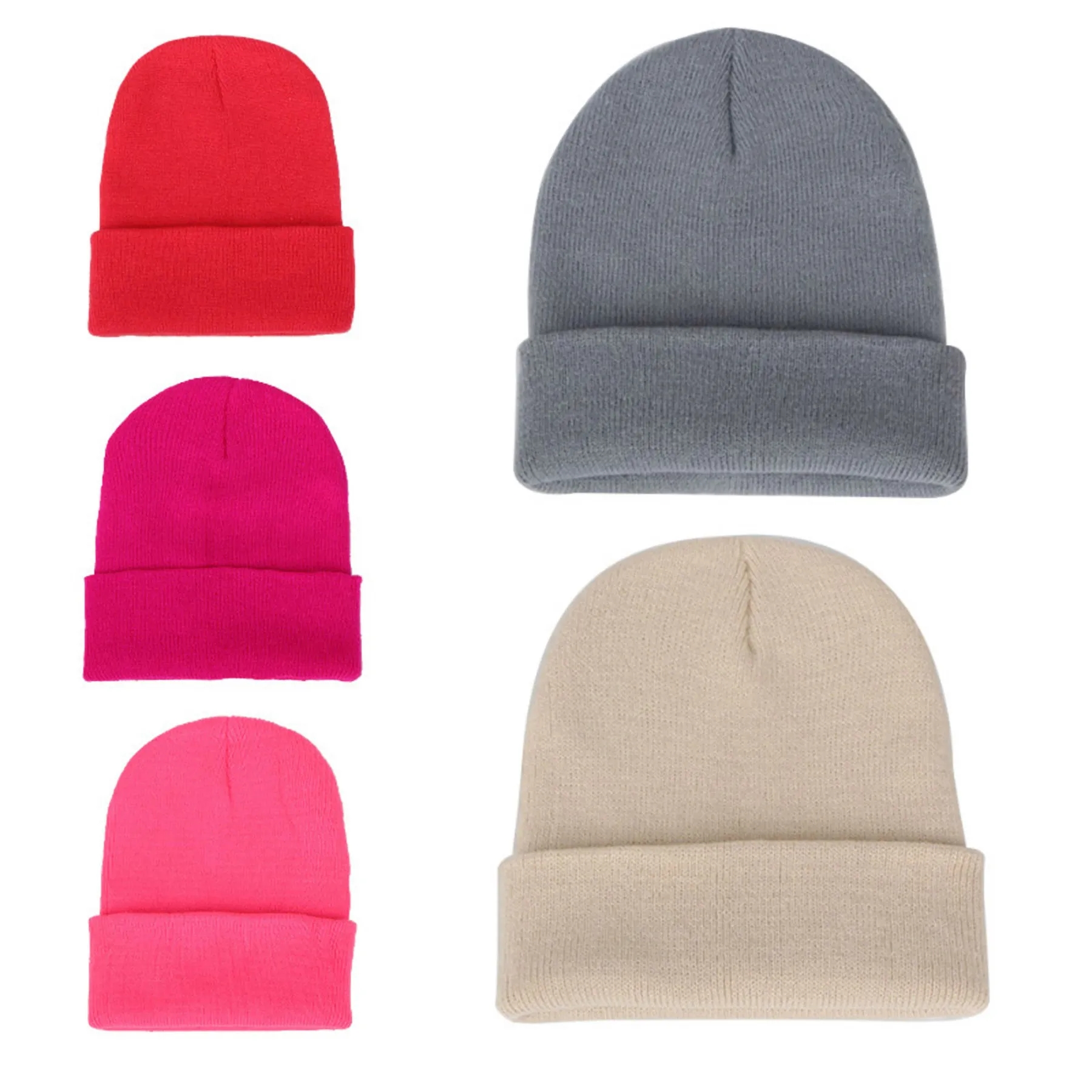 12" Knit Beanie Acrylic Cap 3