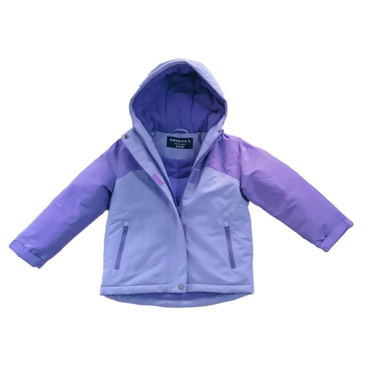 America's Suppliers Color Block Jackets Lilac 2T-5T 2