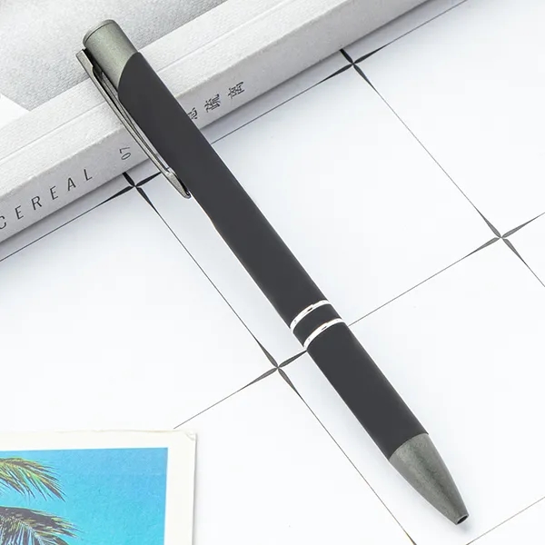 Metal Ballpoint Pen With Gunmetal Trim 7