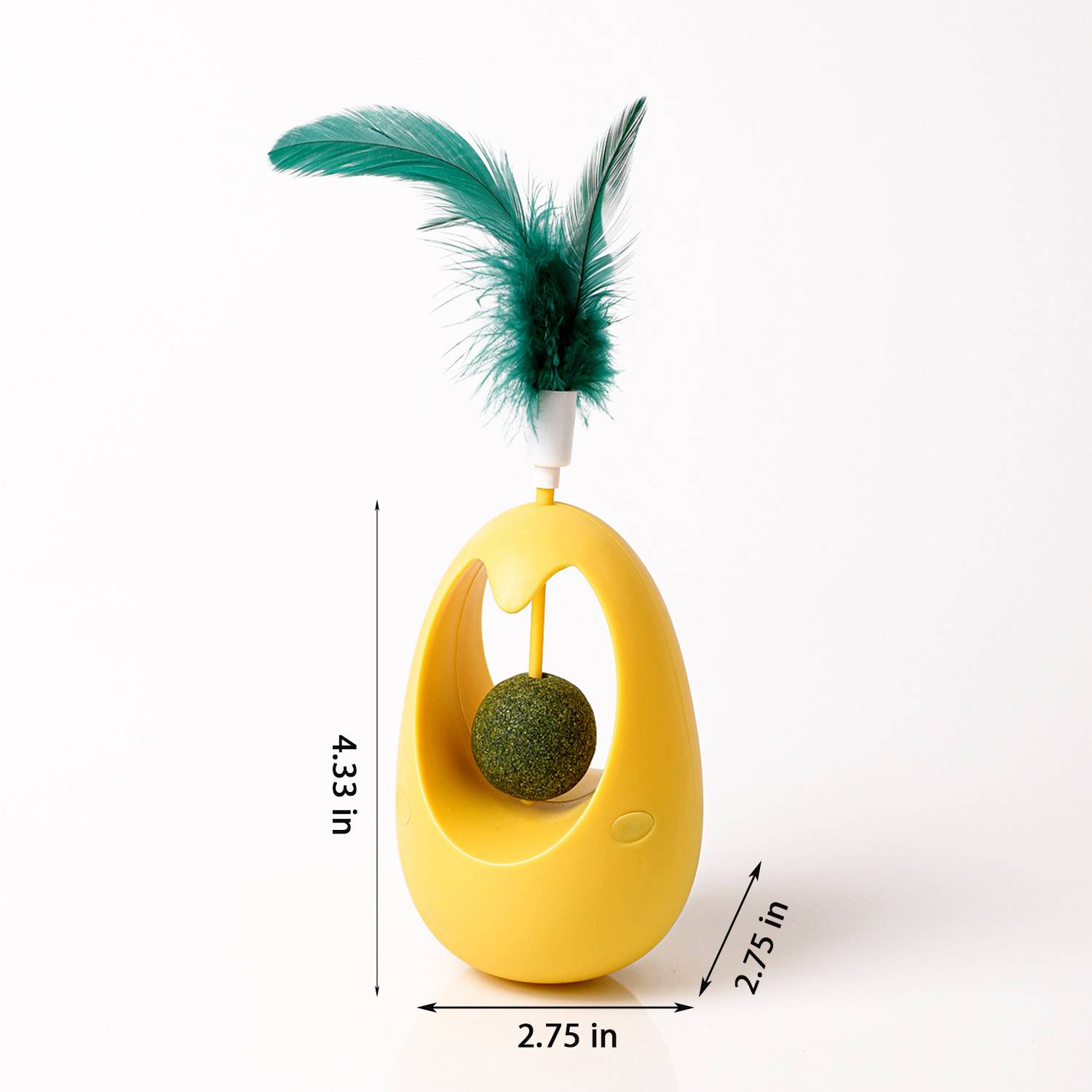 Interactive Fun Feather Tumbler Toy for Pets Play 7