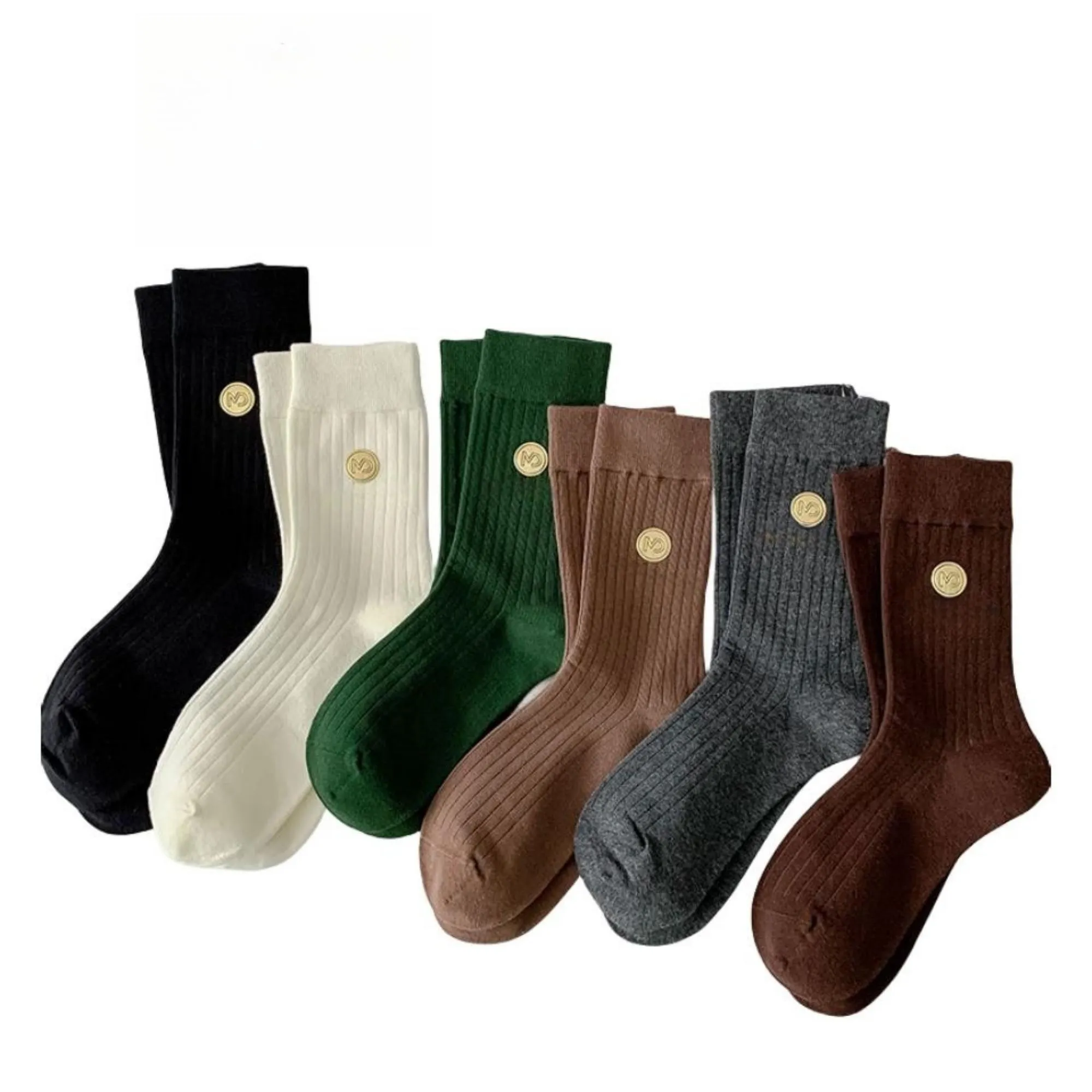 Hot Stamping Winter New Versatile Cotton Trend Tube Socks-go 2