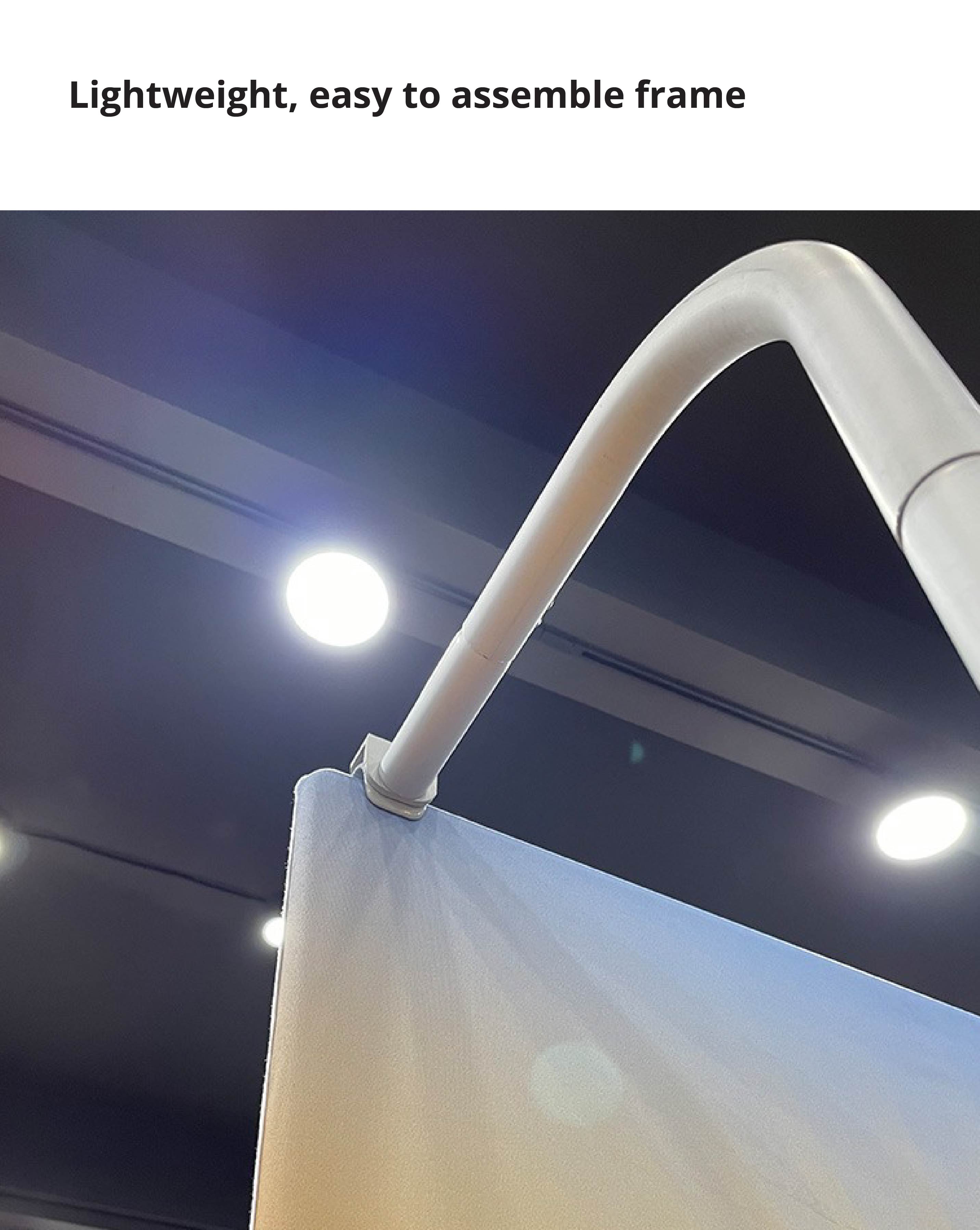 Tension Fabric Stand With Hanging Rail 4