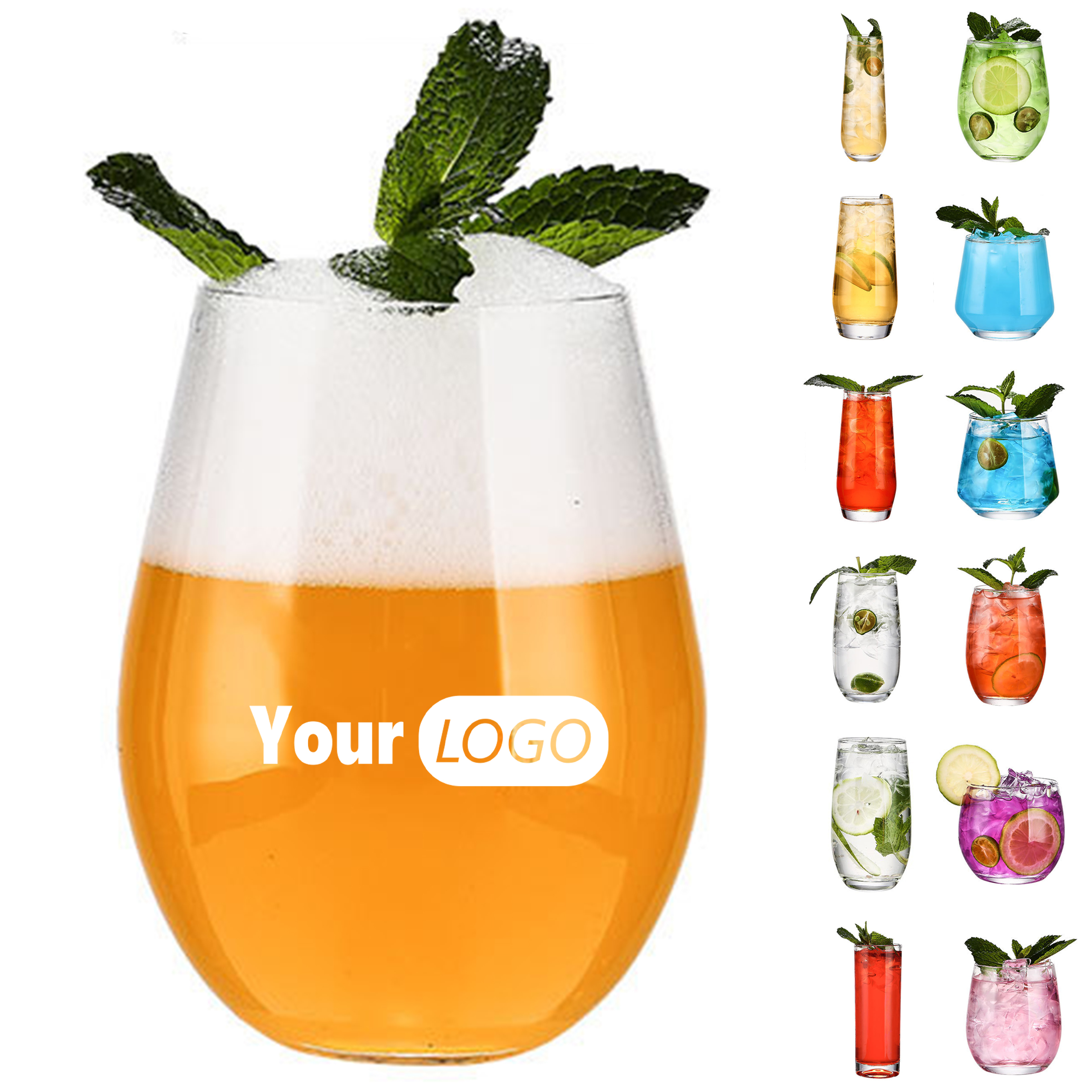 Glass Cocktail Mojito Cup 2