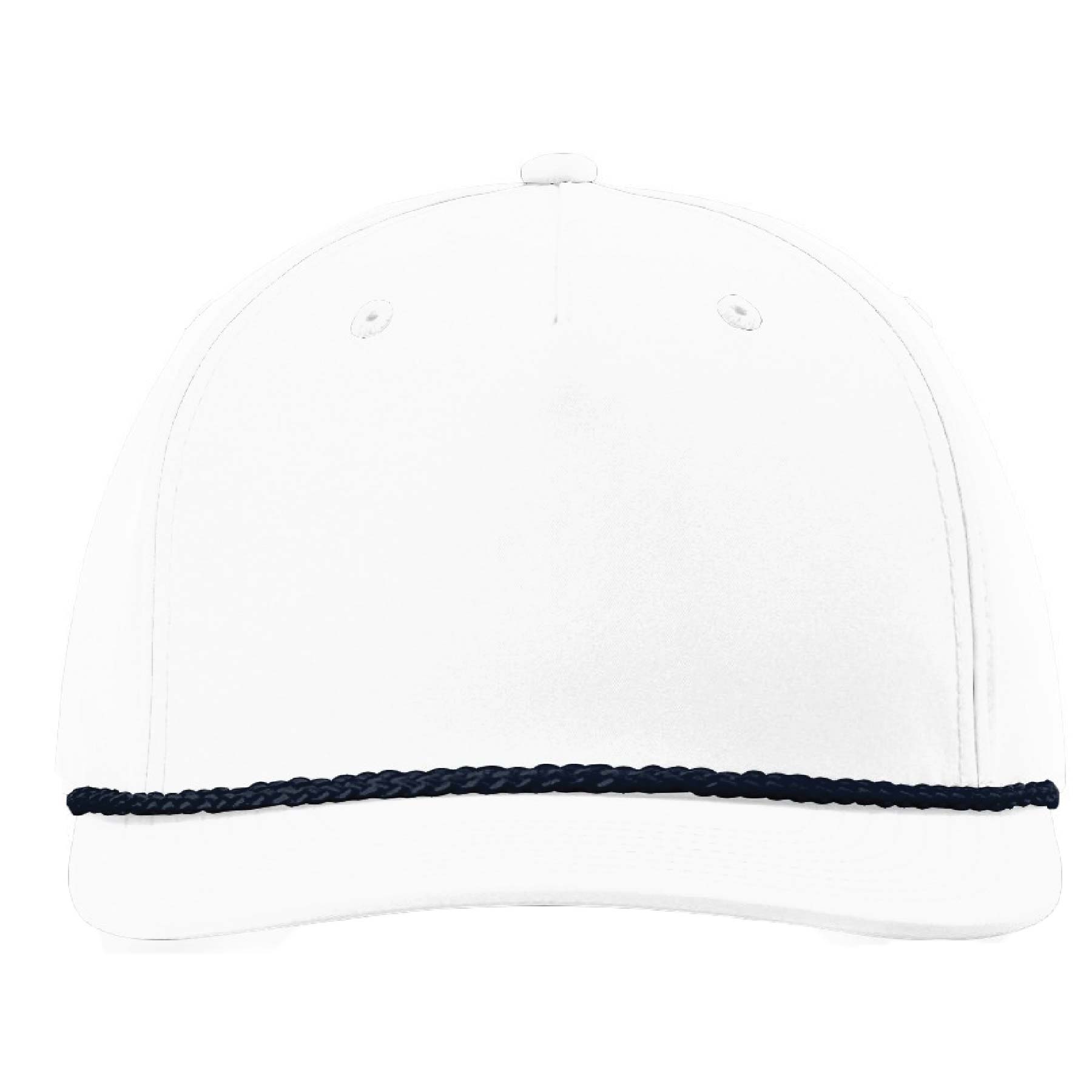 Richardson #258 Five Panel Rope Cap w/Leatherette Adhesive Patches or Embroidery 8