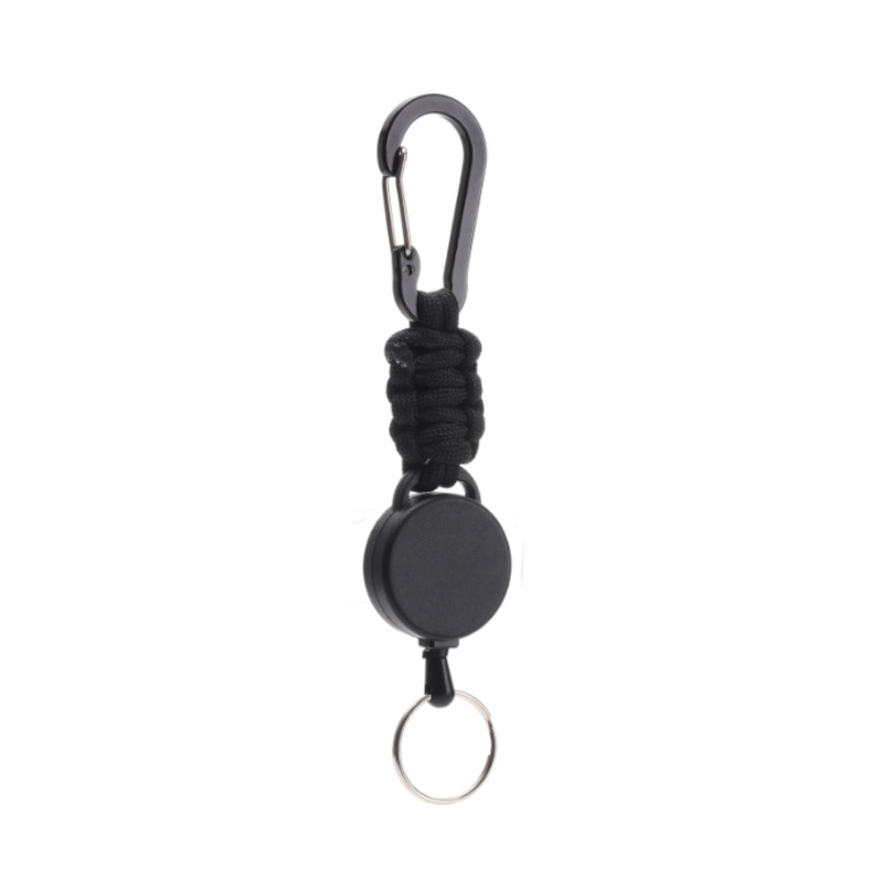 Retractable Paracord Keychain W/ Carabiner 10