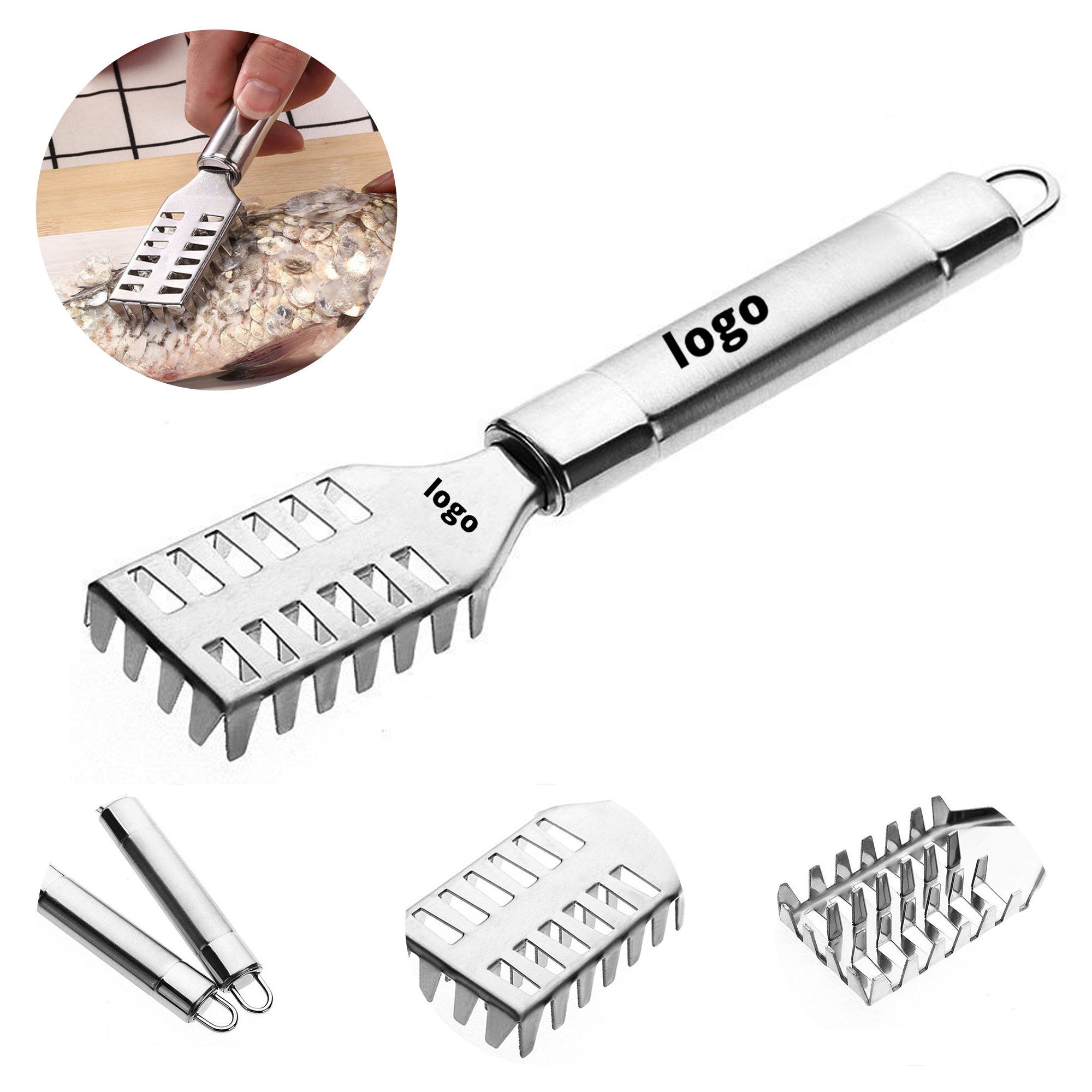Durable Stainless Steel Fish Descaling Tool 2