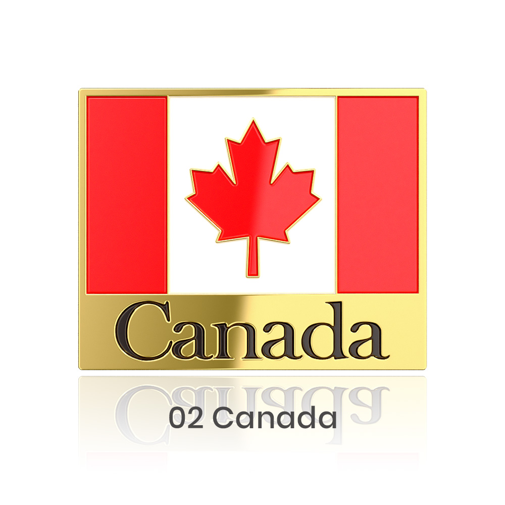 1" Stock Flag Pins 35