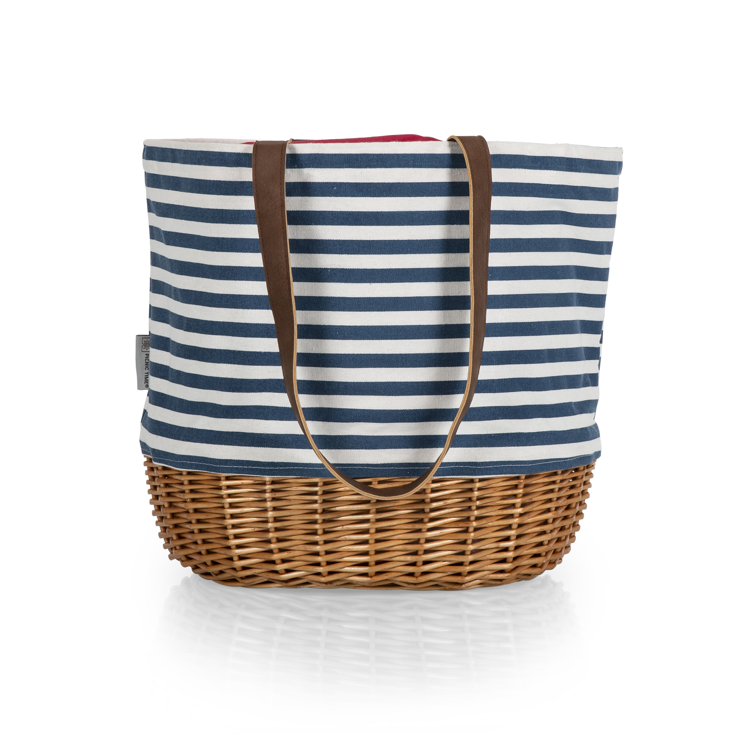 Coronado Canvas and Willow Basket Tote 14