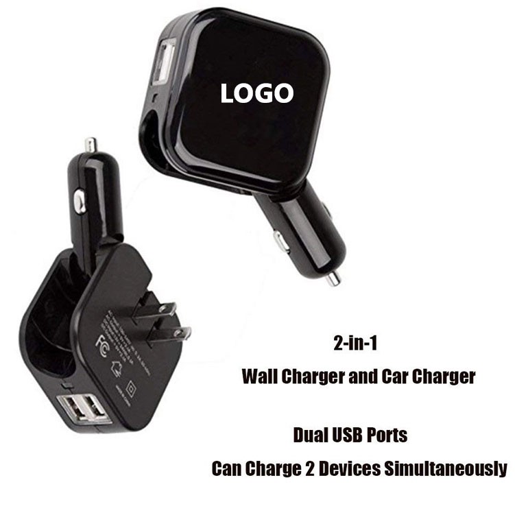 2 In 1 Wall Car Charger 2