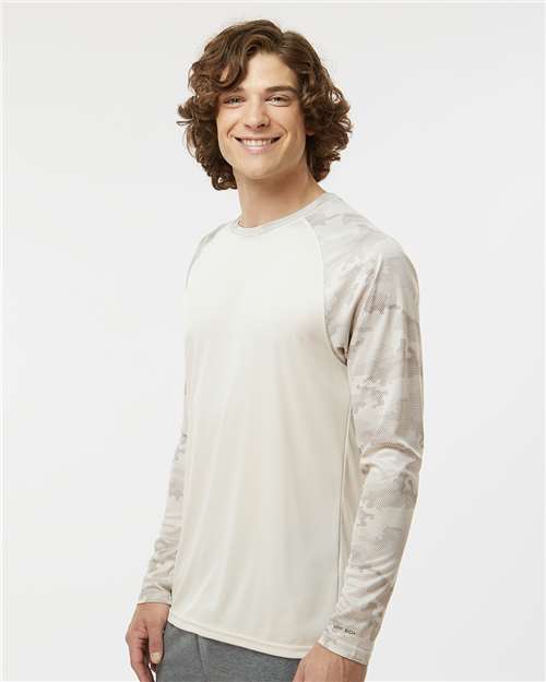 Unisex Cayman Performance Camo Colorblocked Long Sleeve T-Shirt - 216 98
