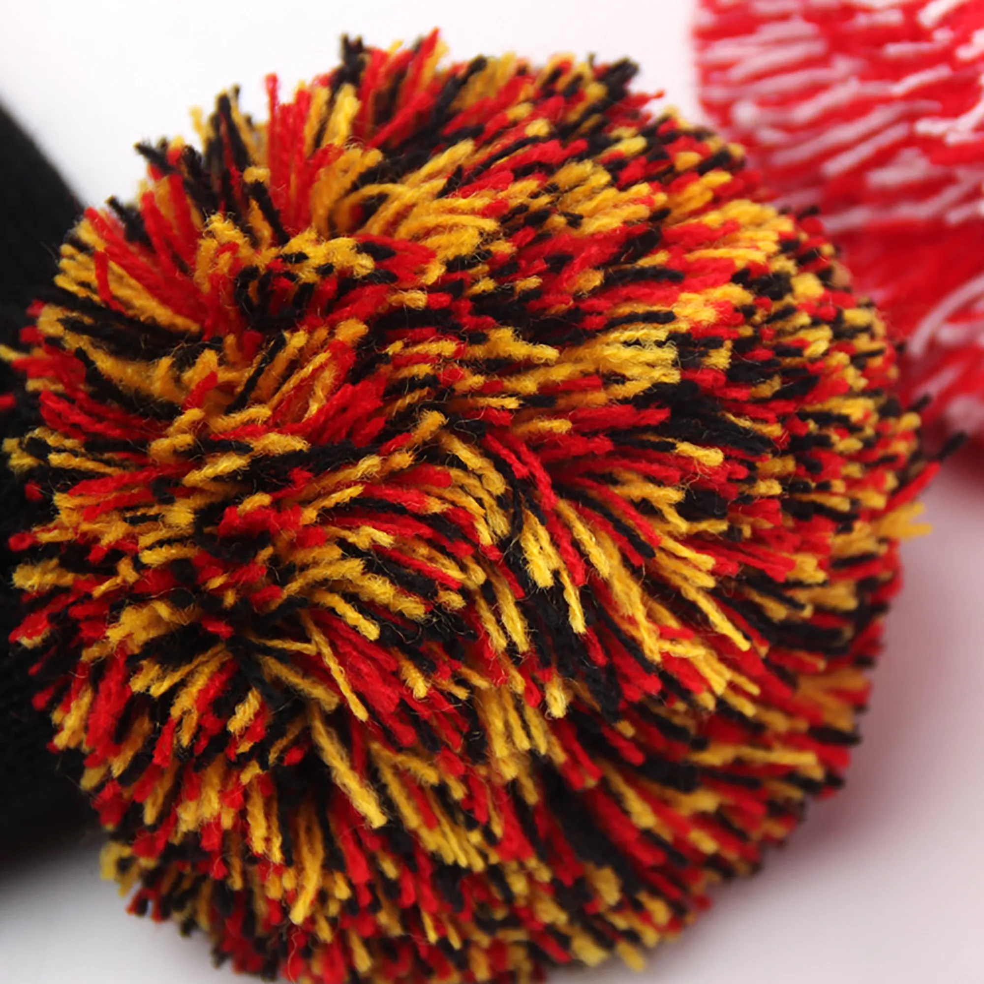 Jacquard Knitted Pom Beanie Hat 2