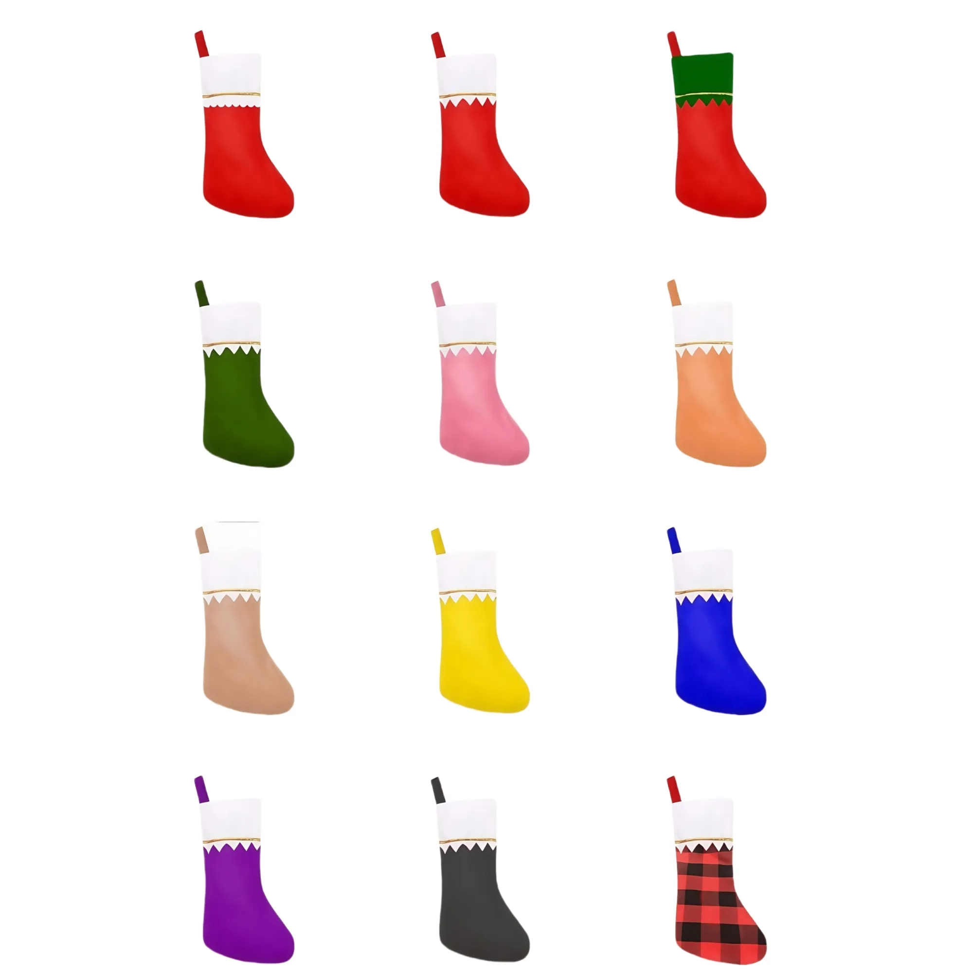 Christmas Stocking Nonwoven Hanging Bag 12