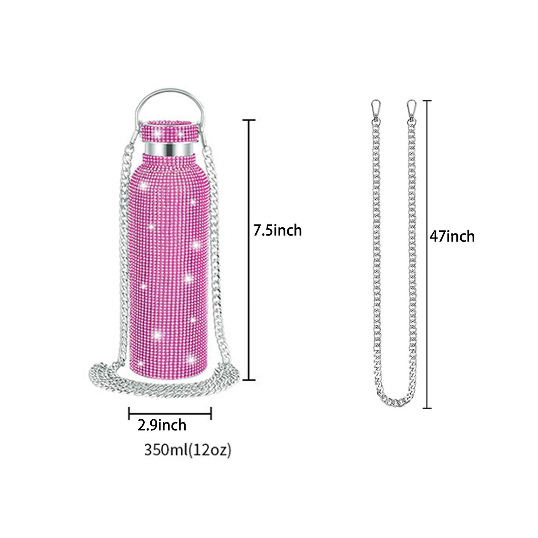 12oz Stainless steel insulated cup with diamond insert 6