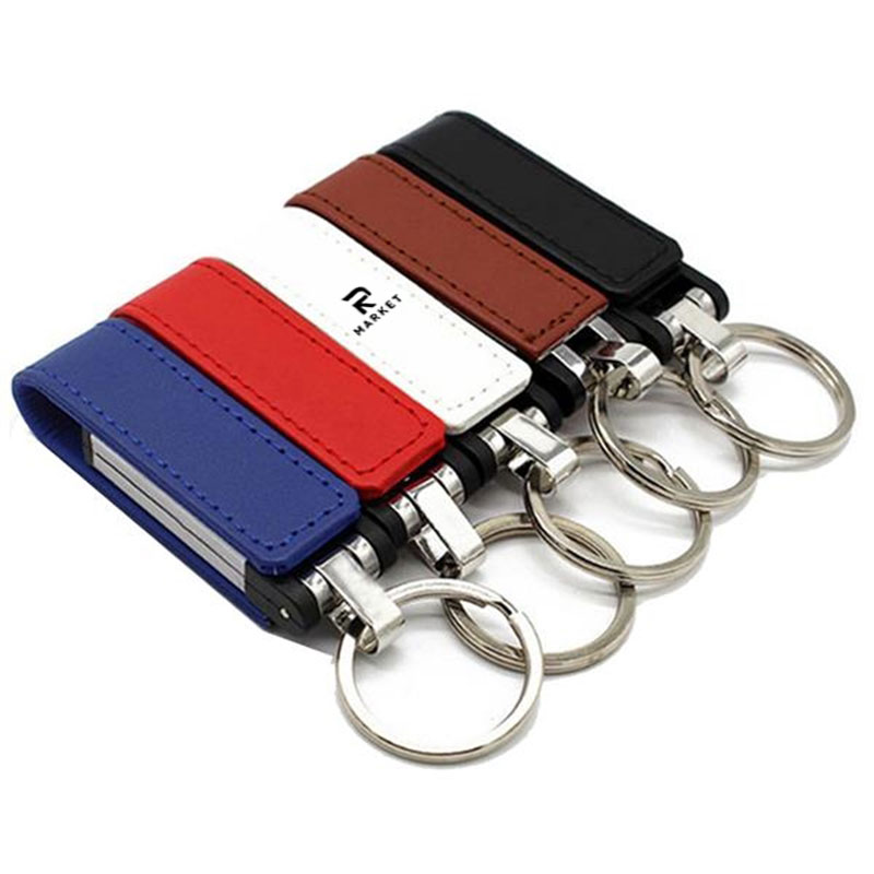 USB flash drive Leather 16GB jump drives 3
